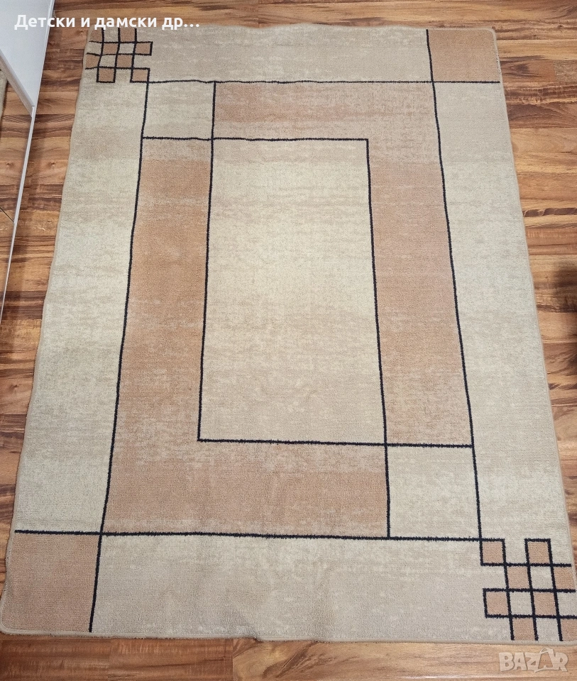 Килим 150х200см в бежово и кафяво , снимка 1