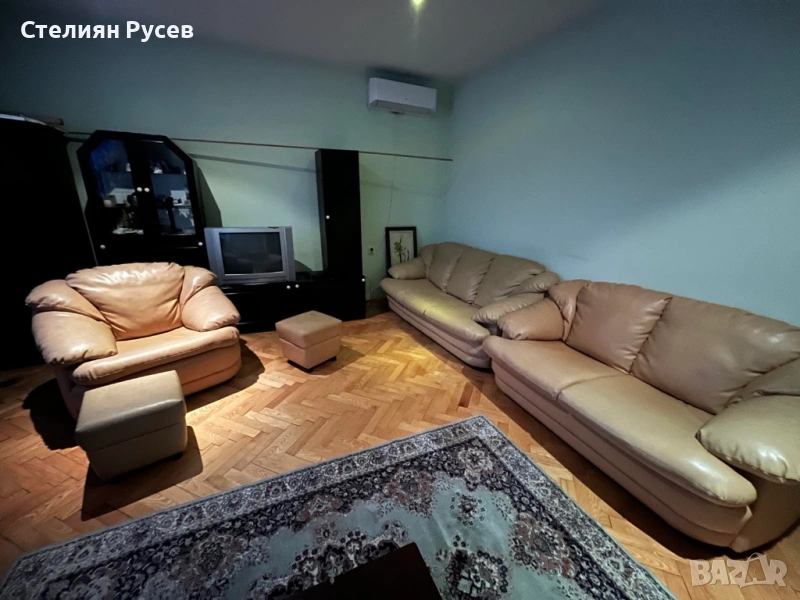 кожен холов диван 2ка 160 см + диван 3ка 210см + фотьойл + 2 табуретки / холна гарнитура -цена 1 150, снимка 1