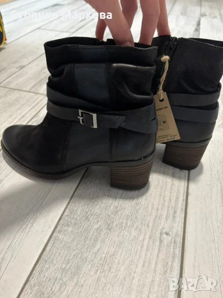 Нови черни боти-ест.кожа, снимка 1
