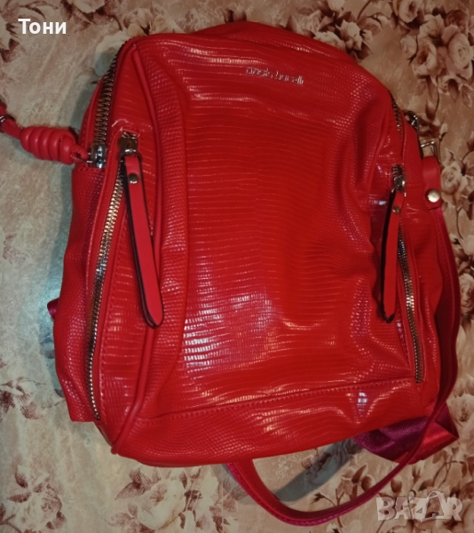 PAOLO BOCELLI Оригинал Нова Кожена Дамска Раница , снимка 1