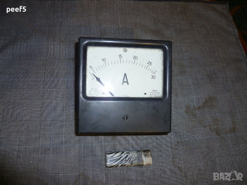Амперметър голям от 1963г., снимка 1