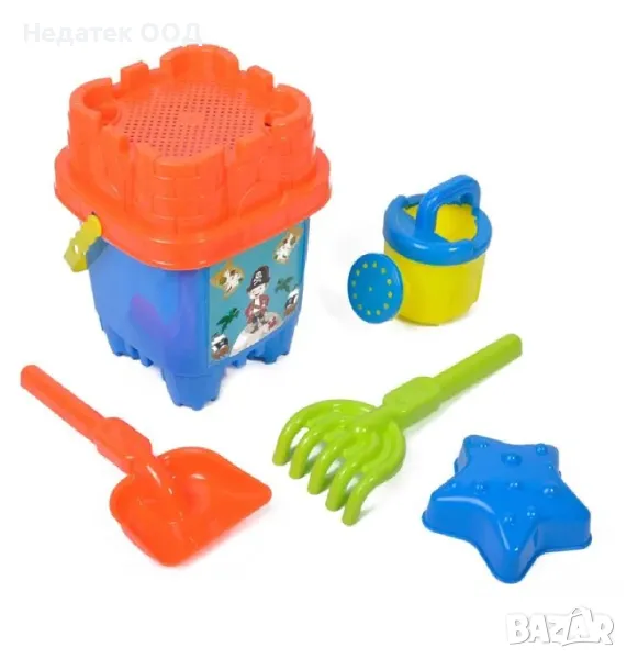 Пластмасови играчки за плаж, Син, 4 бр., снимка 1