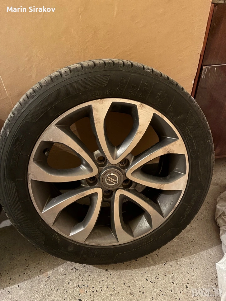 Гуми с джанти Нисан 215/55/17, снимка 1