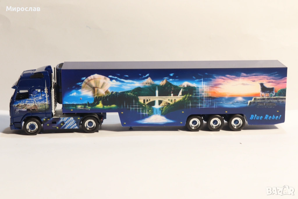 HERPA H0 1/87 VOLVO FH 12 КАМИОН МОДЕЛ ХЛАДИЛЕН ТИР, снимка 1