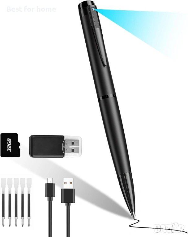 TAOZHI Мини камера с писалка HD 1080P, снимка 1