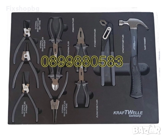 Шкаф-количка с инструменти с 7 рафта Kraftwelle, снимка 10 - Други инструменти - 51563385