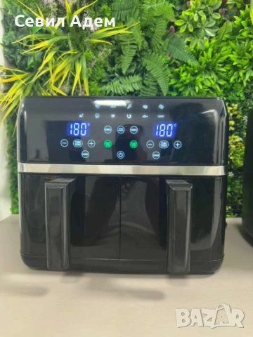 Двоен Air fryer T&G BEST COOKING 32847A0 - отделни LED дисплеи за всяка зона, снимка 11 - Кухненски роботи - 52103605