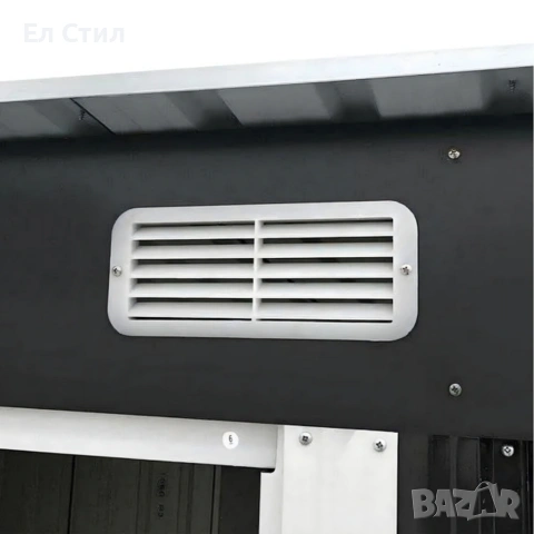 Метална градинска къща за инструменти с вентилация и заключване - 277 × 299 × 192 см, снимка 9 - Други - 53573716