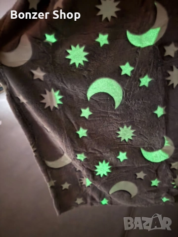 Светещо в тъмното одеяло Magic Blanket + Подарък Голям комплект конструктор с 165 части Плъзгащ блок, снимка 3 - Други - 54169461