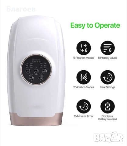 Ръчен масажор Horigen® Magic Hands, облекчава болки в ставите, релаксира, топлина, вибрации, акупунк, снимка 3 - Друга електроника - 52257596