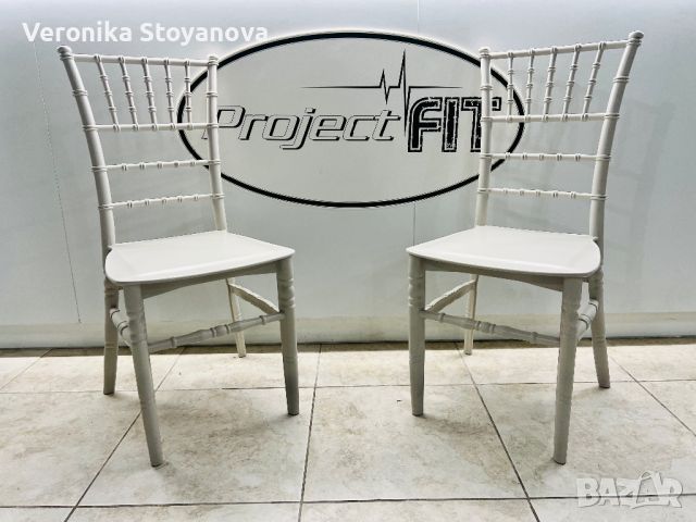 Бели столове Шивари под наем, снимка 1 - Кетъринг - 45233526