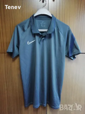 Nike Dri-Fit Polo оригинална сива тениска поло фланелка размер L , снимка 1 - Тениски - 47242878