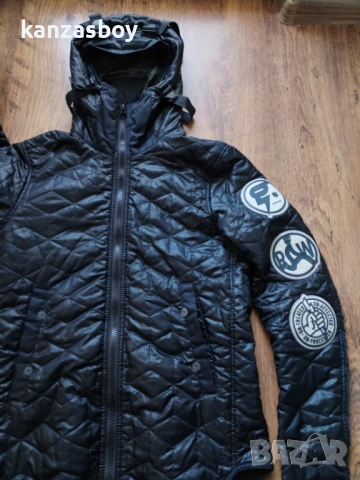 G-STAR RAW Men's Copper Quilted Hooded Overshirt - страхотно мъжко яке М, снимка 7 - Якета - 53670050