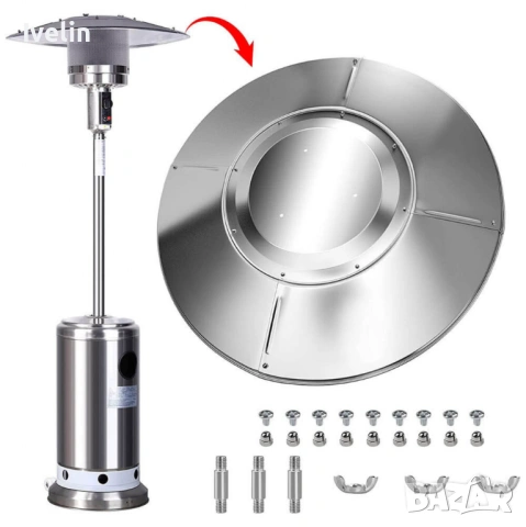 Външен газов отоплител, 13kW, гъба, инокс, снимка 3 - Отоплителни печки - 53876265