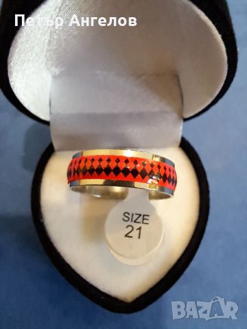 Универсални унисекс флуоресценти пръстени - различни размери в оранжев цвят, снимка 5 - Пръстени - 45871114