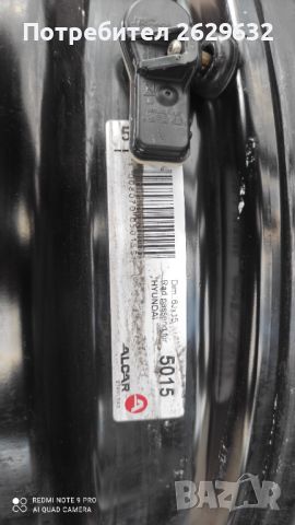 Джанти 15 цола 4x100 с TPMS датчици, снимка 10 - Гуми и джанти - 46709928