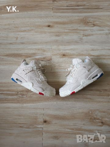 Оригинални кецове Air Jordan 4 Retro Blank Canvas, снимка 3 - Кецове - 45837930