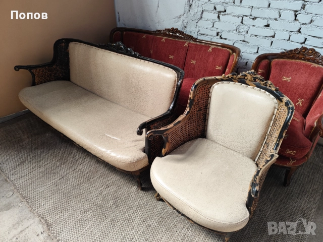 Продавам Барокови гарнитури столове маси , снимка 5 - Дивани и мека мебел - 44914084