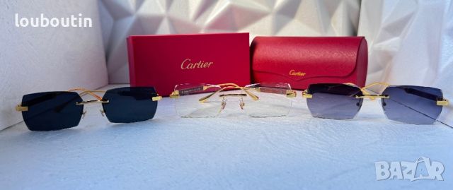 Cartier мъжки слънчеви очила с дървени дръжки , снимка 15 - Слънчеви и диоптрични очила - 46517569