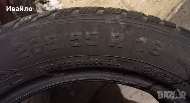Продавам 1 брой зимна гума 205.55.16 дот 2021 Vresstain , снимка 3 - Гуми и джанти - 53705182