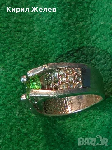 КЛАСИЧЕСКИ РЕТРО АРТ СКЪПОЦЕНЕН СРЕБЪРЕН ПРЪСТЕН СРЕБРО 925 с ФАСЕТИРАНИ ОЛИВИН и ЦИРКОНИ 66177, снимка 16 - Пръстени - 49876649