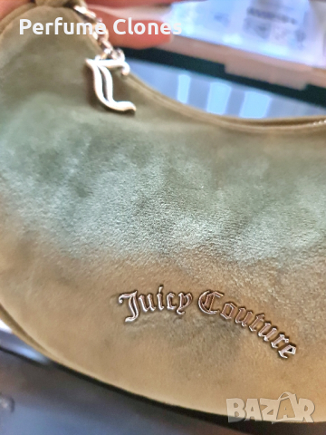  Juicy Couture Дамска чанта Blossom Small Hobo Bag
▪︎ Moss Green

, снимка 5 - Чанти - 45038314