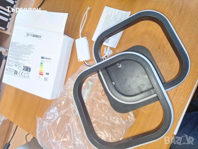 11.2-инчов 12W квадратен LED плафон, с ярка студена бяла/естествена светлина/топла бяла опция, черен, снимка 6 - Лед осветление - 53992843