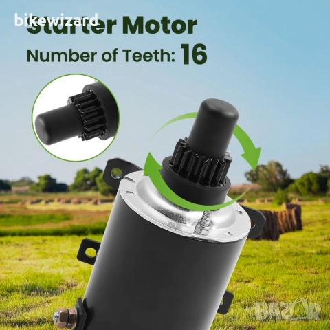 Стартер maXpeedingrods 12V 16 зъба 35763 36680 за Tecumseh OHV OHSK OVM OVXL TVXL НОВ, снимка 5 - Части - 52554050