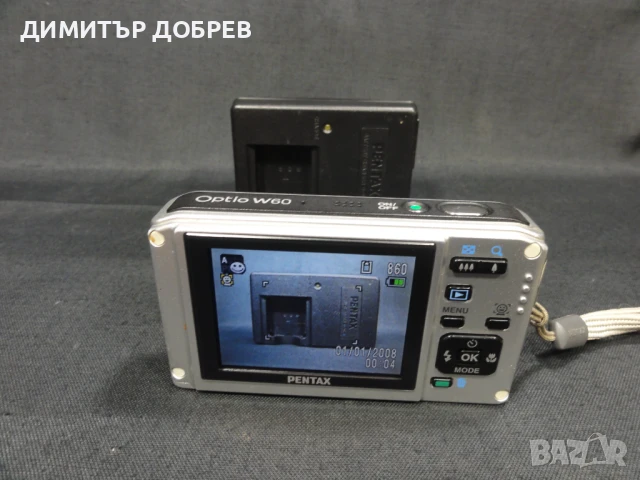 ФОТОАПАРАТ PENTAX OPTIO W60 10MP DIGITAL CAMERA, снимка 10 - Фотоапарати - 50644367