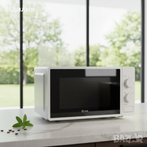 Микровълнова фурна VOX M-30, 700W, 20л с механичен таймер, снимка 3 - Микровълнови - 53501322