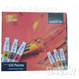 Маслени бои 24цв. х 18 мл, снимка 2 - Други - 42698024