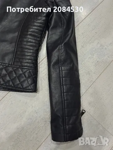 Дамско кожено яке -,,S", снимка 3 - Якета - 49620042