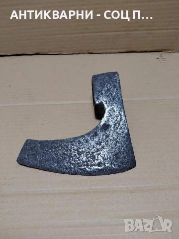 Соц Стара Ръчно Кована Брадва 1.200кг. НОМЕР 402., снимка 8 - Антикварни и старинни предмети - 54102292