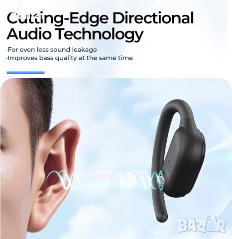 Havit OWS915 слушалки с отворени уши, безжични Bluetooth, IPX5, дълбок бас, 64 часа, снимка 4 - Безжични слушалки - 51933975
