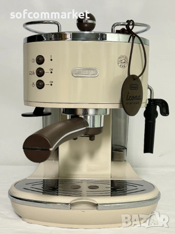 Еспресо машина DeLonghi Icona Vintage ECOV 311.BG – Ретро стил + 6 м. ГАРАНЦИЯ