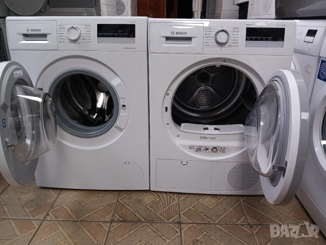 Комплект пералня и сушилня с термопомпа Бош Bosch Serie 4 A+++ 2 години гаранция!, снимка 9 - Перални - 52396687