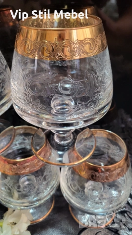 Италиански чаши за алкохол Murano Medichi , снимка 5 - Чаши - 52270853