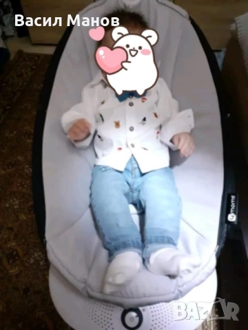 електрическа бебешка люлка с допълнителни екстри 