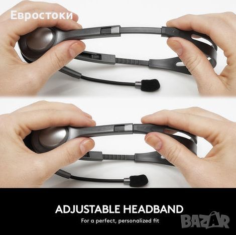 Слушалки Logitech H111, микрофон Noise-cancelling, mini Jack 3.5 mm, снимка 2 - Слушалки, hands-free - 46290201