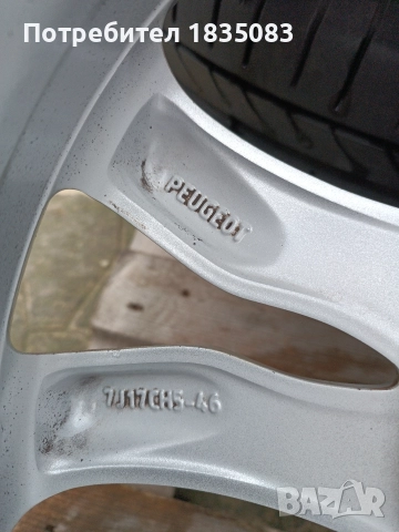 Лети джанти 17ки 5х108 Peugeot + летни гуми 215/55/17 Rotalla, снимка 8 - Гуми и джанти - 52816180