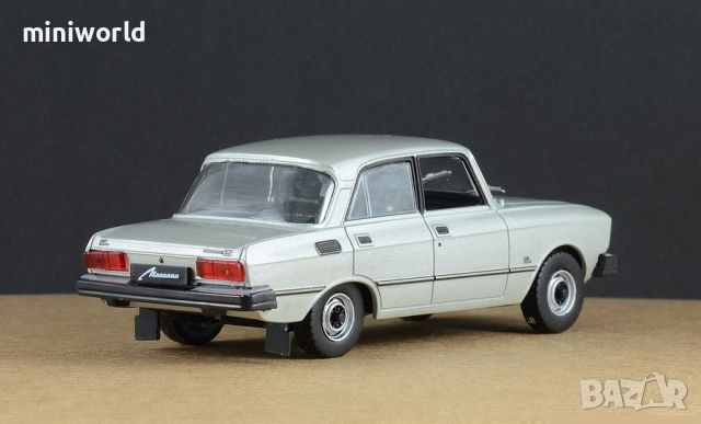 Москвич 2140SL ЛУКС 1980 - мащаб 1:43 на DeAgostini моделът е нов в блистер, снимка 3 - Колекции - 45174099