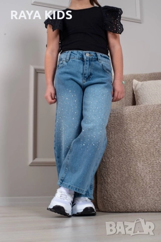 💥🌟 Дънки за момичета от 2 до 12 години💥💫, снимка 4 - Детски панталони и дънки - 52821232