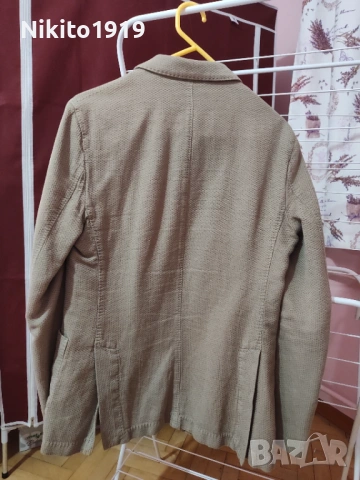 Мъжко сако Бежаво, снимка 2 - Сака - 53651411