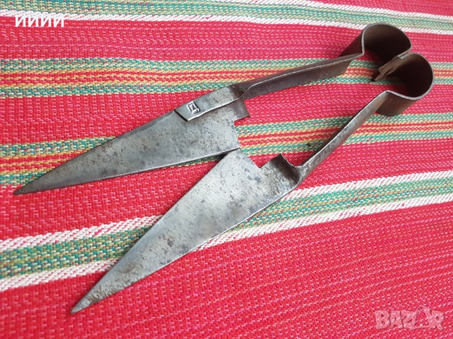 Кована ножица с печати, снимка 3 - Антикварни и старинни предмети - 52591717