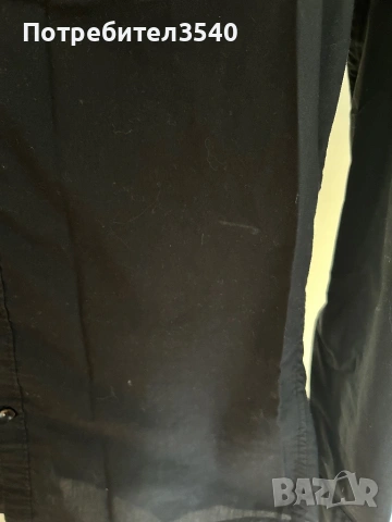 Черна мъжка риза H&M, снимка 4 - Ризи - 53302346