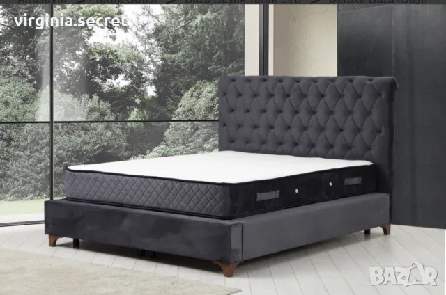 Тапицирано легло с матрак, снимка 13 - Спални и легла - 49769460