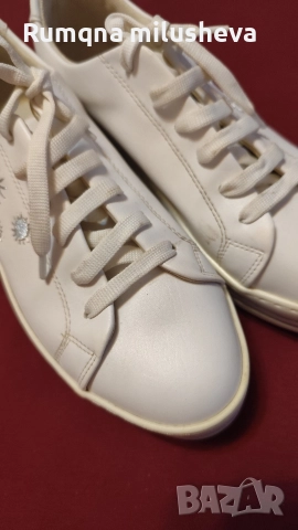 Дамски бели кецове, снимка 2 - Кецове - 52900290