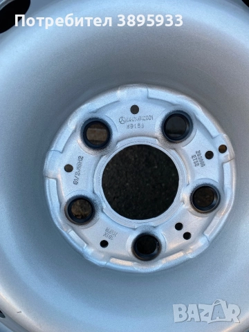 Оригинални стоманени джанти за Mercedes - Benz Vito Viano 16” Нови, снимка 3 - Гуми и джанти - 52746515