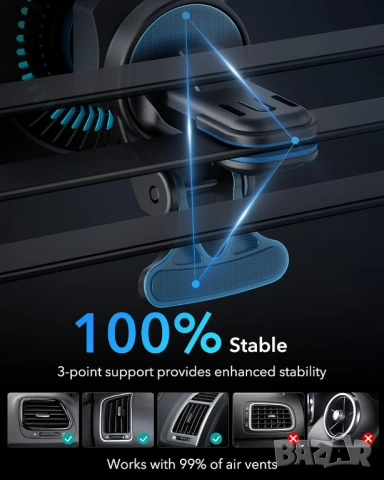 Зарядно за кола ESR MagSafe с CryoBoost охлаждане на телефона , снимка 4 - Друга електроника - 53421040