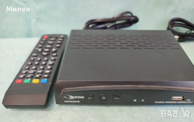 Приемник декодер и антена за ефирна цифрова телевизия TV-Star DVB-Tuner тунер, снимка 2 - Приемници и антени - 53681499